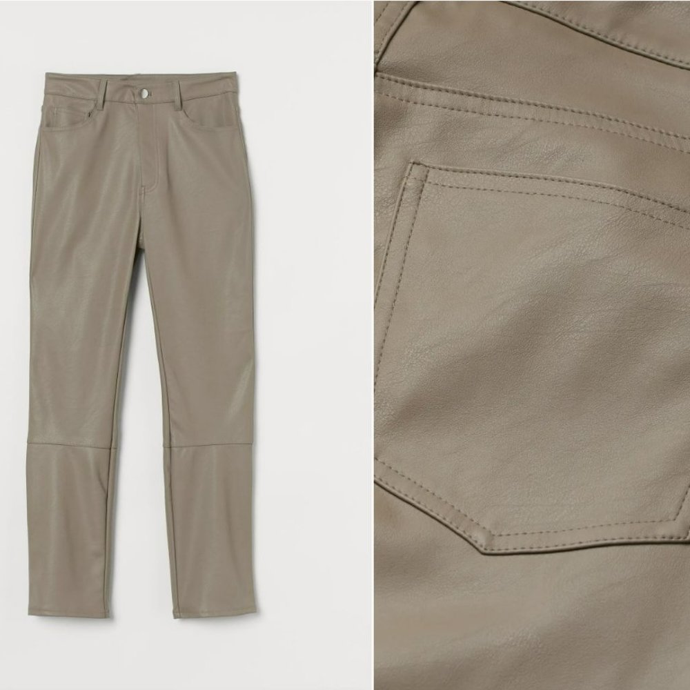 Faux Leather Trousers